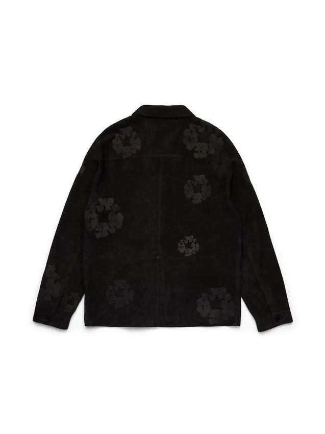 Veste de soudeur en daim avec Couronnes de Cotton Wreath, noire