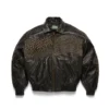 Veste en cuir cloutée Libertas