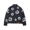 Veste en denim « Cotton Wreath » cloutée, lisière