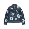 Veste en Denim « Cotton Wreath » délavage foncé