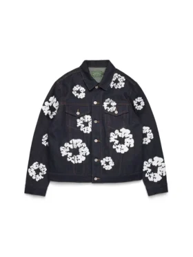 Veste en denim Cotton Wreath à lisière