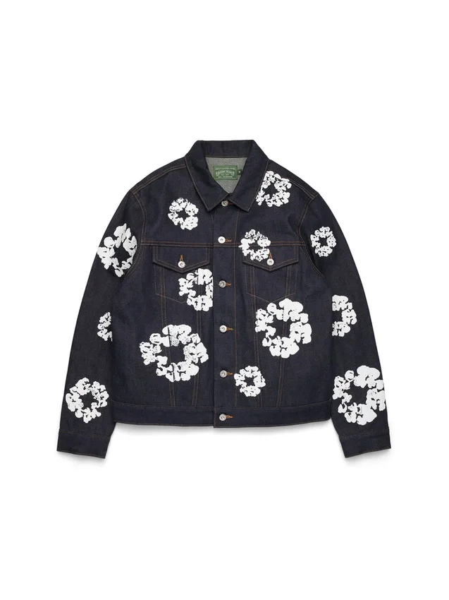 Veste en denim Cotton Wreath à lisière