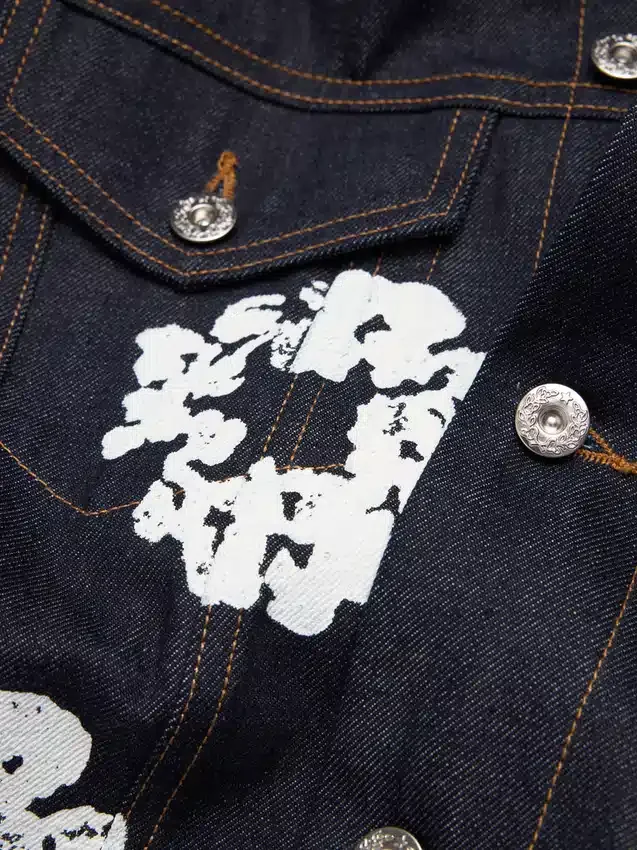 Veste en denim Cotton Wreath à lisière
