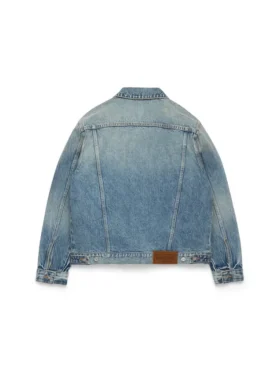 Veste en Denim délavage clair