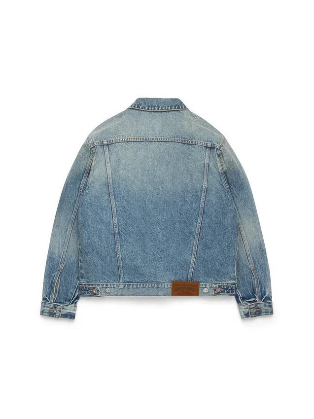 Veste en Denim délavage clair