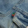 Veste en Denim délavage clair