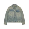 Veste en Denim délavage sale