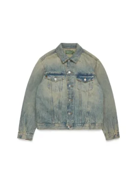 Veste en Denim délavage sale