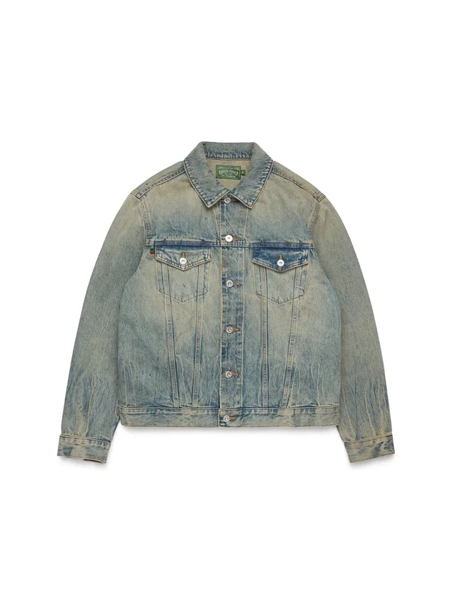 Veste en Denim délavage sale