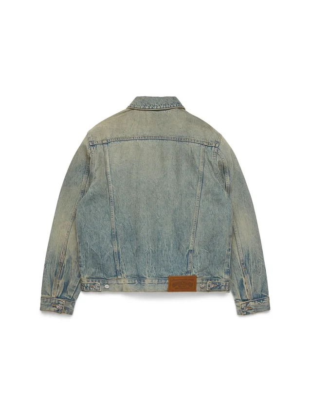 Veste en Denim délavage sale