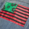 Veste en Denim « Flag » délavage clair